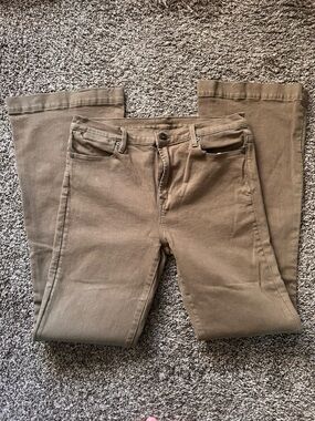 Stetson Women's Flare Jeans Olive Green